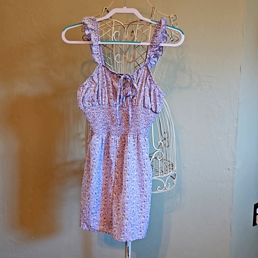 Lavender Floral Romper